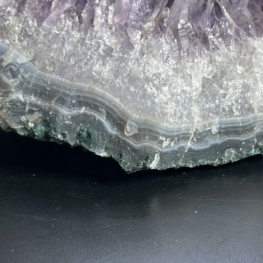 Purple Amethyst Geode Quartz Cluster Rock Crystal Specimen 320g 11oz